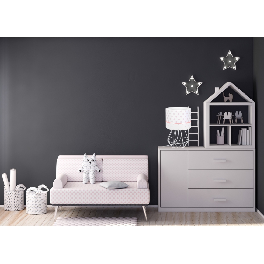 Candeeiro de criança PIKKI 1xE27/60W/230V rosa