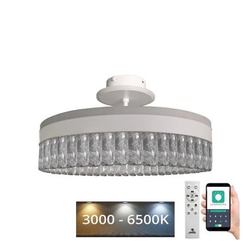 Candeeiro de cristal integrado LED com regulação LED/75W/230V 3000-6500K branco + comando