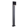 Candeeiro de exterior 1x GU10/10W/230V IP44, 80 cm, preto
