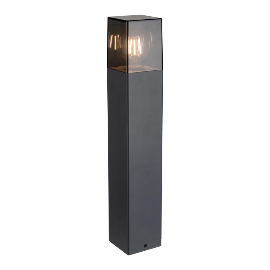 Candeeiro de exterior 1xE27/40W/230V IP44 50 cm preto/vidro fumado