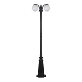 Candeeiro de exterior 2xE27/60W/230V IP44 199 cm preto