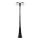 Candeeiro de exterior 2xE27/60W/230V IP44 199 cm preto