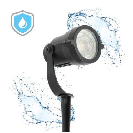 Candeeiro de exterior BLAKE UNO 1xGU10/35W/230V IP65 preto