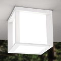 Candeeiro de exterior HENRY 1xE27/15W/230V 16x16 cm IP44 branco