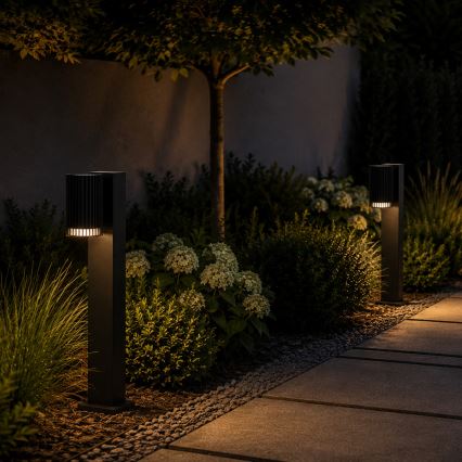 Candeeiro de exterior LANTHEA 1xGU10/11W/230V IP44 50 cm preto