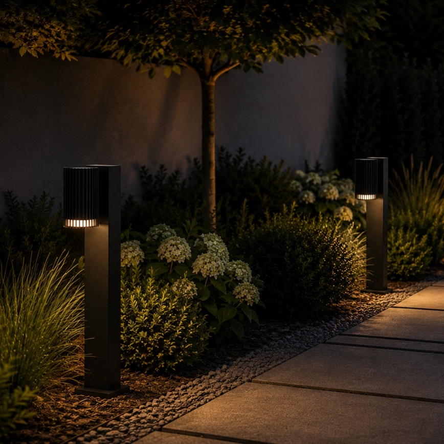 Candeeiro de exterior LANTHEA 1xGU10/11W/230V IP44 50 cm preto