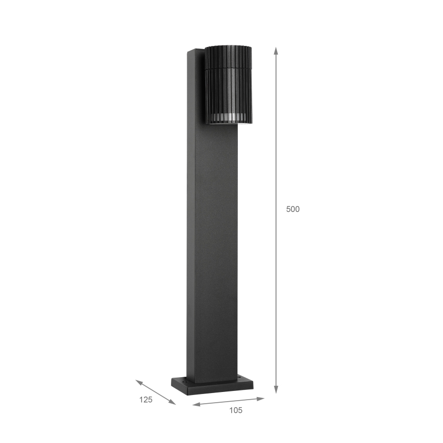 Candeeiro de exterior LANTHEA 1xGU10/11W/230V IP44 50 cm preto