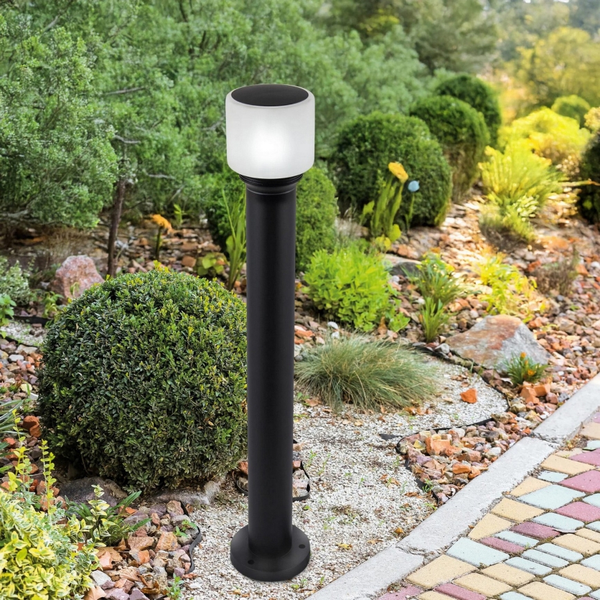 Candeeiro de exterior MADRID 1xE27/12W/230V 80 cm IP44 preto