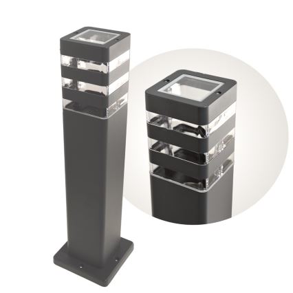 Candeeiro de exterior SANTA 1xE27/60W/230V 50 cm IP54 antracite