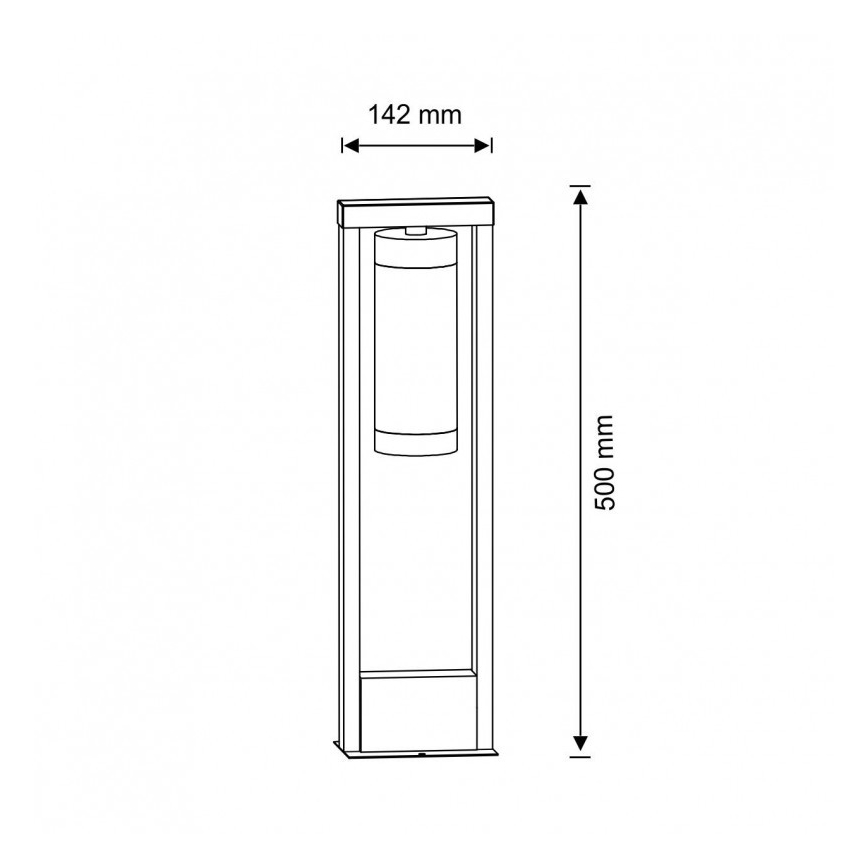 Candeeiro de exterior SPECTRA 1xE27/10W/230V IP44 50 cm