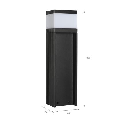 Candeeiro de exterior VESPER 1xG9/5W/230V IP44 30 cm preto