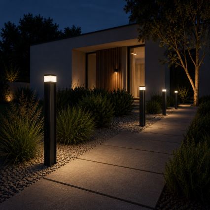 Candeeiro de exterior VESPER 1xG9/5W/230V IP44 80 cm preto