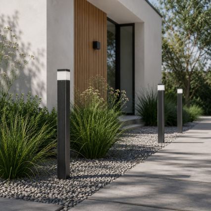 Candeeiro de exterior VESPER 1xG9/5W/230V IP44 80 cm preto