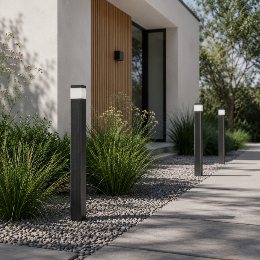 Candeeiro de exterior VESPER 1xG9/5W/230V IP44 80 cm preto