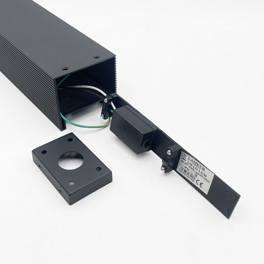 Candeeiro de exterior VESPER 1xG9/5W/230V IP44 80 cm preto