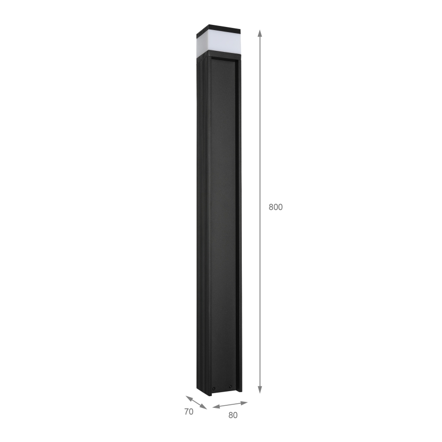 Candeeiro de exterior VESPER 1xG9/5W/230V IP44 80 cm preto