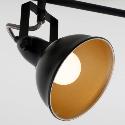 Candeeiro de focos 3xE14/40W/230V preto