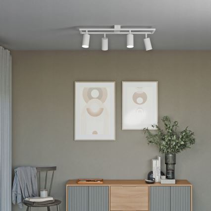 Candeeiro de focos 4x GU10/30W/230V branco