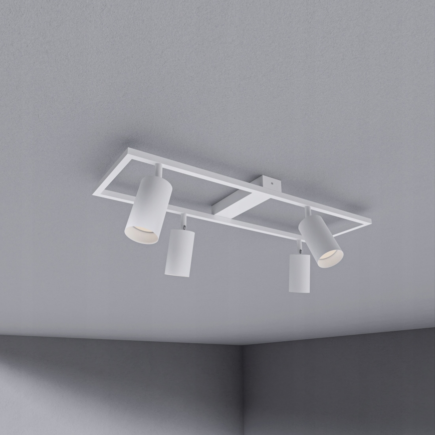 Candeeiro de focos 4x GU10/30W/230V branco