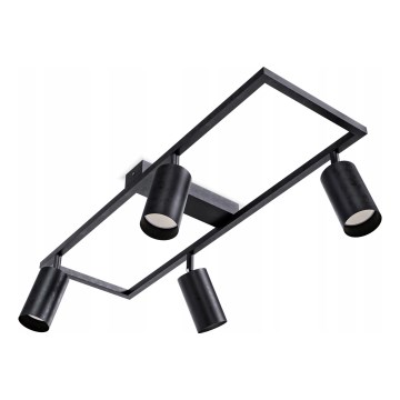 Candeeiro de focos 4xGU10/30W/230V preto