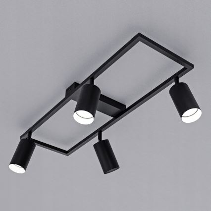 Candeeiro de focos 4xGU10/30W/230V preto