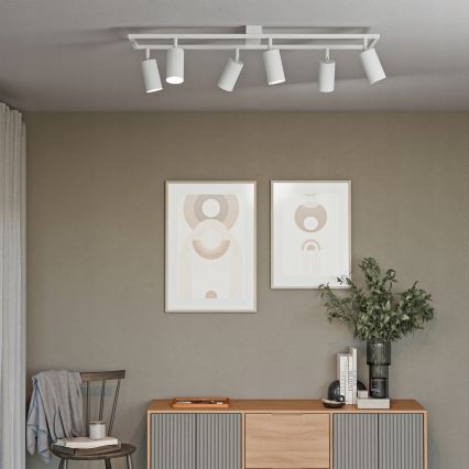 Candeeiro de focos 6xGU10/30W/230V branco