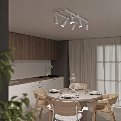 Candeeiro de focos 6xGU10/30W/230V branco