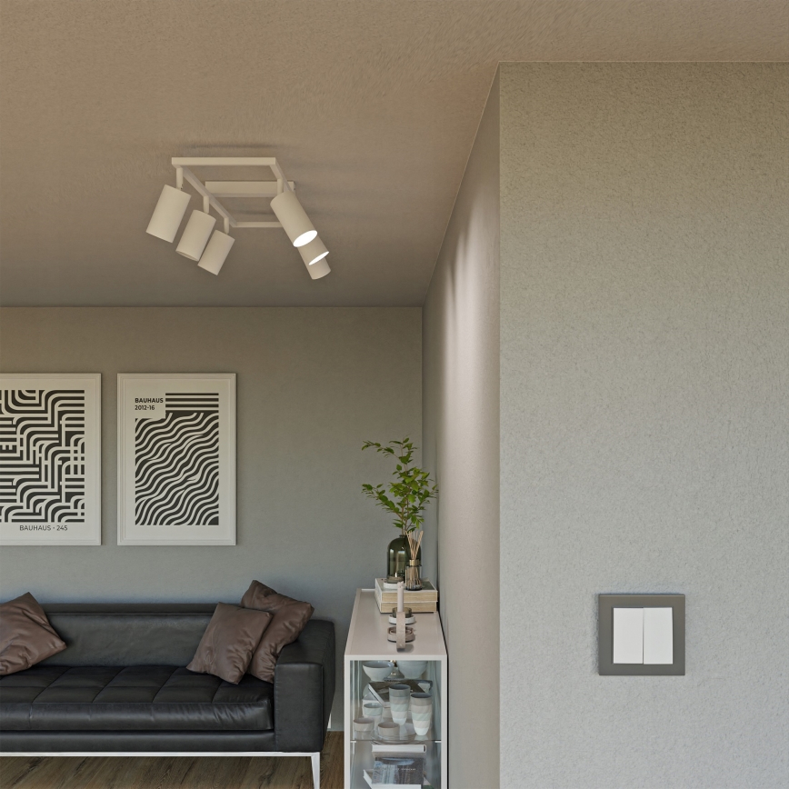 Candeeiro de focos 6xGU10/30W/230V branco