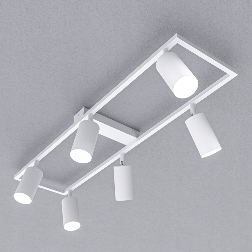 Candeeiro de focos 6xGU10/30W/230V branco