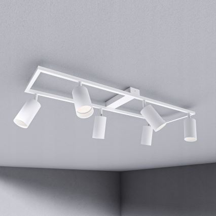 Candeeiro de focos 6xGU10/30W/230V branco