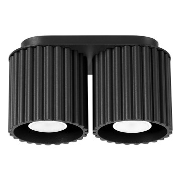 Candeeiro de focos AURA 2xGU10/10W/230V preto