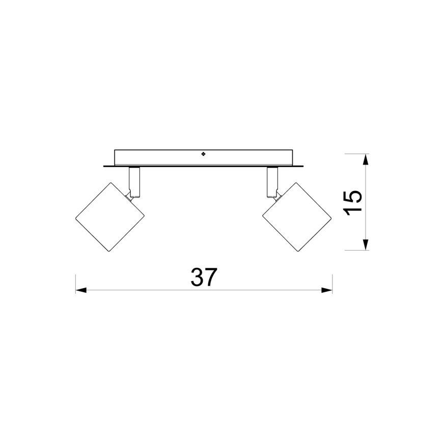 Candeeiro de focos DEMIA 2xGU10/8W/230V bege
