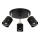 Candeeiro de focos ELEN 3xE27/35W/230V preto/dourado