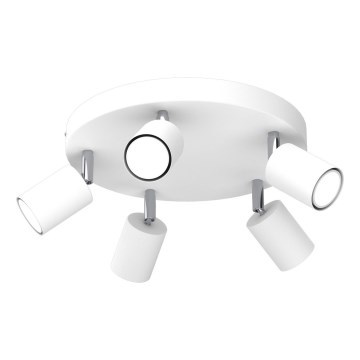 Candeeiro de focos FUN 5xGU10/8W/230V branco