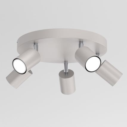Candeeiro de focos FUN 5xGU10/8W/230V, cinzento