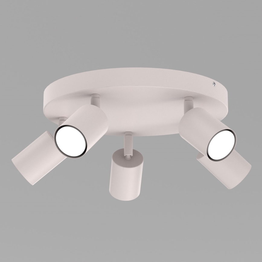 Candeeiro de focos FUN 5xGU10/8W/230V, cor creme