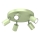 Candeeiro de focos FUN 5xGU10/8W/230V verde