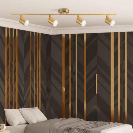 Spot LED RGBW dimerizável GOLDI 4xGU10/6,5W/230V 2700-6500K Wi-Fi dourado