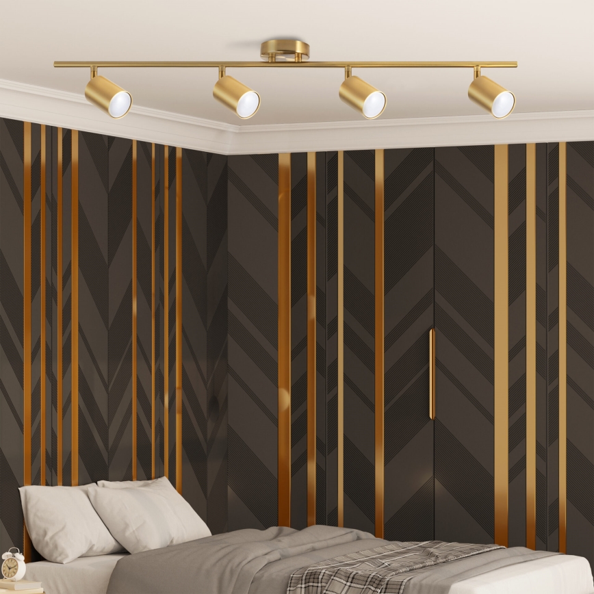 Spot LED RGBW dimerizável GOLDI 4xGU10/6,5W/230V 2700-6500K Wi-Fi dourado