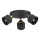 Candeeiro de focos PARKLA 3xE27/15W/230V preto/dourado