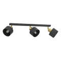 Candeeiro de focos PARKLA 3xE27/15W/230V preto