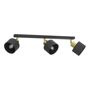 Candeeiro de focos PARKLA 3xE27/15W/230V preto