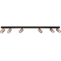 Candeeiro de focos PUNTO 6xGU10/9W/230V ouro rosa