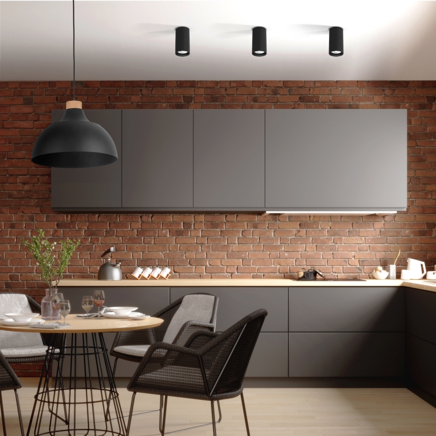 Candeeiro de focos TUNE S 1xGU10/10W/230V 10 cm preto