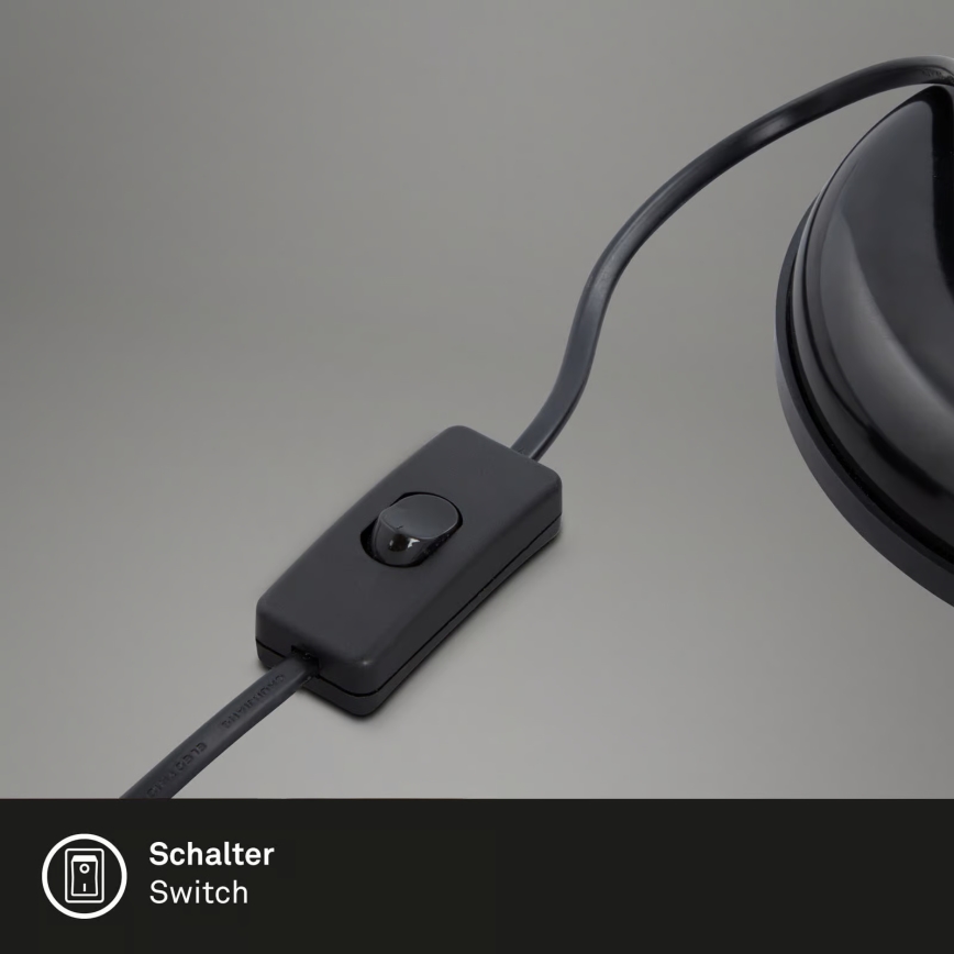 Candeeiro de mesa 1xE14/25W/230V preto