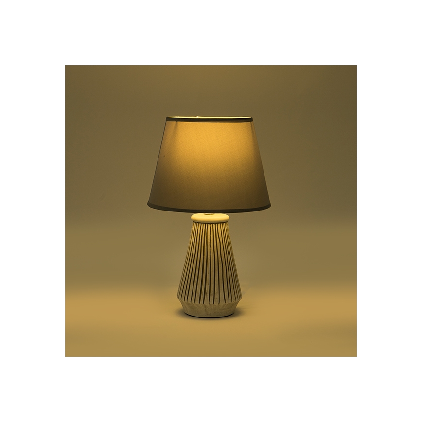 Candeeiro de mesa 1xE14/40W/230V pátina/cinzento