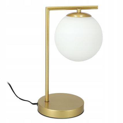 Candeeiro de mesa 1xE27/40W/230V dourado/branco