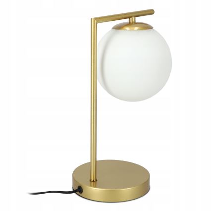 Candeeiro de mesa 1xE27/40W/230V dourado/branco