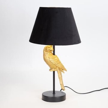 Candeeiro de mesa 1xE27/40W/230V preto/dourado