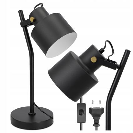 Candeeiro de mesa 1xE27/40W/230V preto
